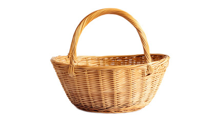 A basket is sitting 