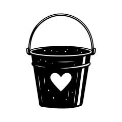 Bucket Silhouette Simple Shape