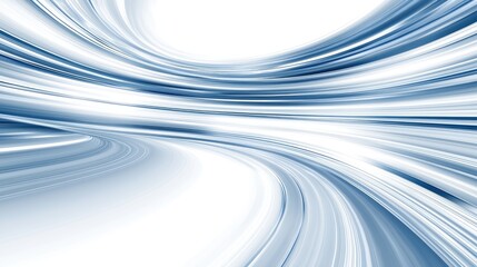 Abstract Blue and White Swirling Lines Background