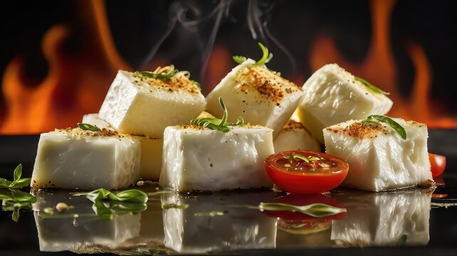 Mazzarella grill fire background