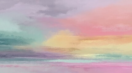 Pastel sky cloudscape