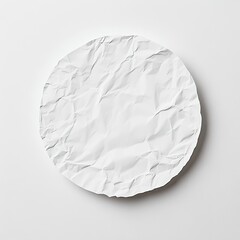 Wrinkled white plate