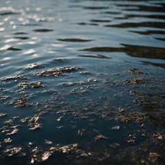 A poem Mvna writes on the surface of a lake.