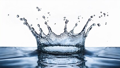 crown water liquid splash transparent