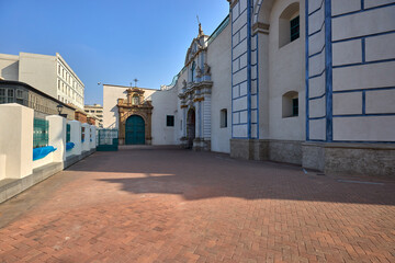 Convento de Santo Domingo (St. Dominic Monastery) in Lima's historic center, a UNESCO-listed treasure. Built in the 16th century, this stunning example of Spanish colonial architecture