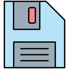 Save Icon – Floppy Disk Symbol for File Backup and Data Storage