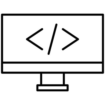Programming Icon &ndash; Coding and Software Development Symbol for Tech and IT Projects