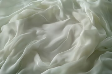 Obraz premium Soft, flowing drapes of delicate, light cream fabric.