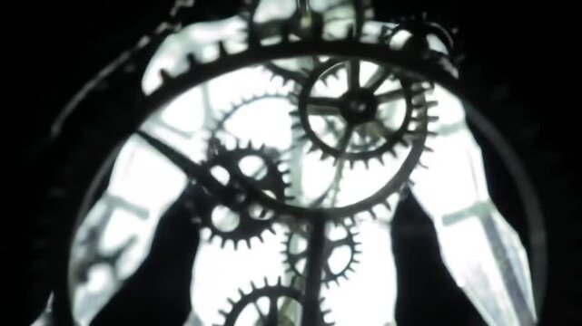 Futuristic Human Anatomy with Internal Gears and Engine Components Depicting Man-Machine Integration Concept


