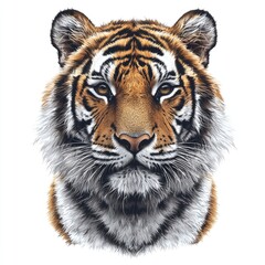 Obraz premium Close Up Portrait of a Tiger Head
