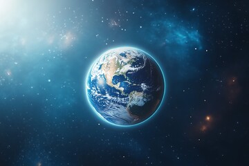 Fototapeta premium Earth from Space: North and Central America Visible