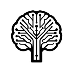 This features stylized tree design resembling circuit board, symbolizing connection between nature and technology. intricate pattern evokes sense of innovation and growth