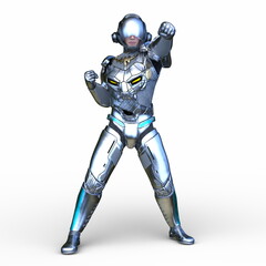 サイバーマン　3DCGレンダリング