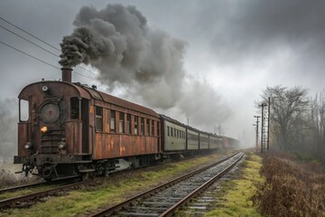 Obraz premium old steam train