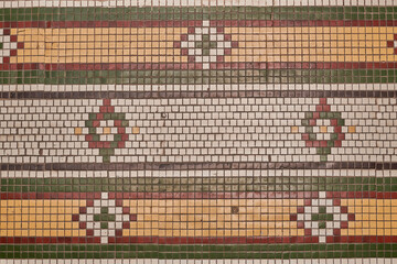 piso de mosaico antigo  pequeno cuadrado con textura 