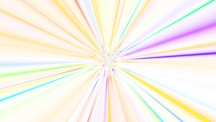 Fototapeta premium スペースワープ風のカラフルなアルファ背景画像（動画もあります）