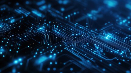 Fototapeta premium Futuristic Circuit Board Technology
