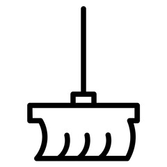 Cleaning Plunger Wash Line Icon