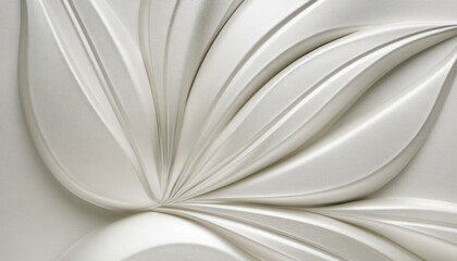 Abstract, sculptural, textured wall panel, radiating  organic shapes