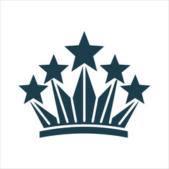 Chinese National Day Stars Arc Vector Illustration National Day Five yellow stars from the Chinese flag arranged in an arc over a solid base