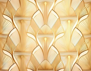 Fototapeta premium Luxury golden wallpaper. Art Deco Pattern, Vip invitation background texture for print