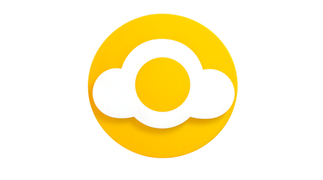 Professional Flat Circle Style Cloud Vector Icon for Adding Cloud Services