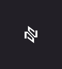 Abstract Modern NS Letter Logo Design, Minimalist Branding