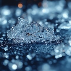 Frozen Glacial Crystal Cluster