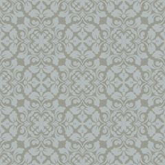 Vector Elegant Ornamental Seamless Pattern with Vintage Floral Motif for Luxury Backgrounds, Textiles, Wallpapers, Invitations, Wedding Designs, and Decorative Art Projects