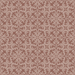 Vector Elegant Ornamental Seamless Pattern with Vintage Floral Motif for Luxury Backgrounds, Textiles, Wallpapers, Invitations, Wedding Designs, and Decorative Art Projects