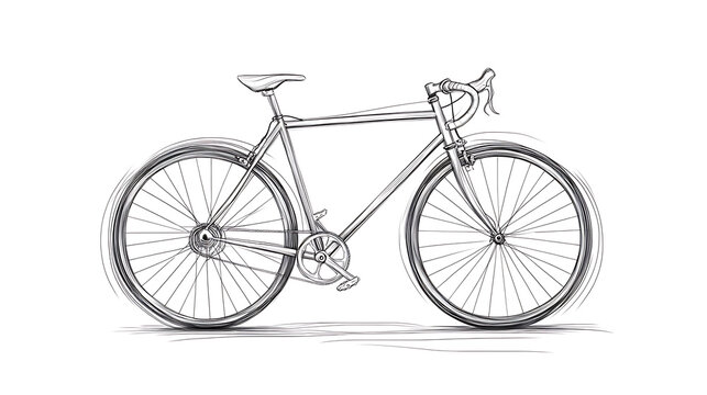 A bicycle with a black seat and a black handlebar