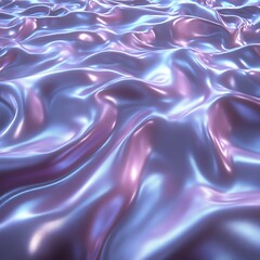 Obraz premium Iridescent, flowing fabric with soft, purple and blue hues