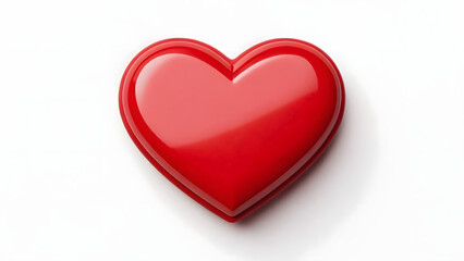 Fototapeta premium Heart vector love flat style symbol
