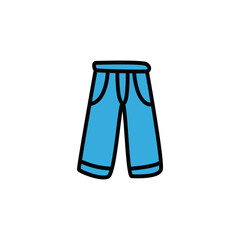 Trousers cartoon design vector illustration