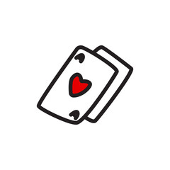 Playing card design vector illustration