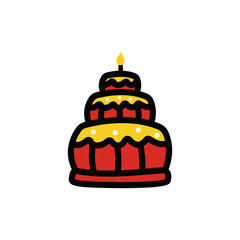 Cake icon design vector illustration
