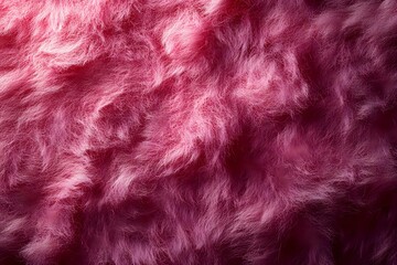 Naklejka premium Pink and purple fluffy fur texture background with soft focus effect creates dreamy abstract pattern for luxury fashion and cosmetic designs.