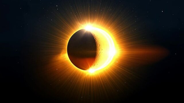 Complete and Partial Solar Eclipse Phases in the Cosmos &ndash; Ecliptic Light Illustration