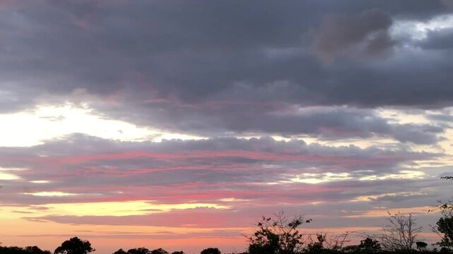 sunset in the clouds