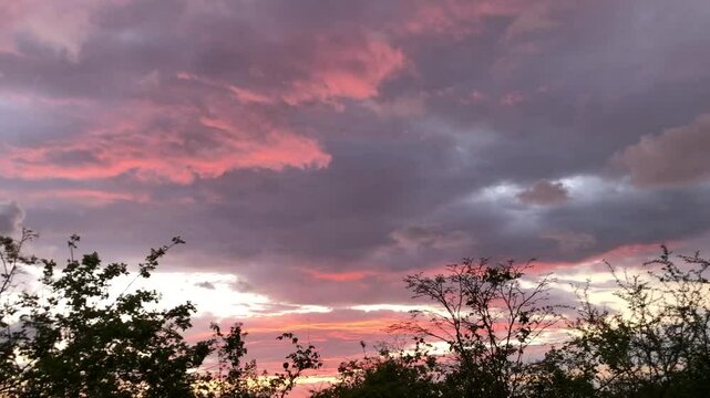 sunset in the mountains
