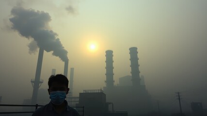 Environmental pollution, smoke from the chimney, pollution images, air pollution,