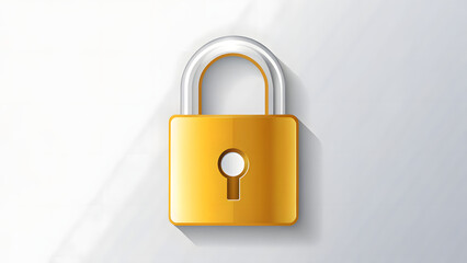 Fototapeta premium Lock padlock vector secure password flat des