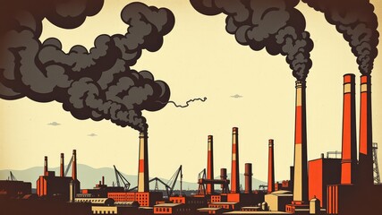 Environmental pollution, smoke from the chimney, pollution images, air pollution,