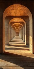 Fototapeta premium Archway Sunlight Pathway.