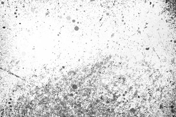 Dust on white textured surface, top view