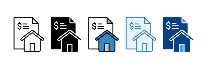 Residential Renovation  Icon Set Multiple Style Collection