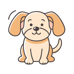 dog with floppy ears icon, dog with floppy ears vector illustration-simple illustration of dog with floppy ears, perfect for dog with floppy ears logos and icons