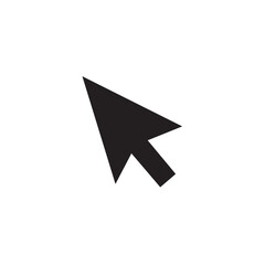 Mouse pointer icon with a white background