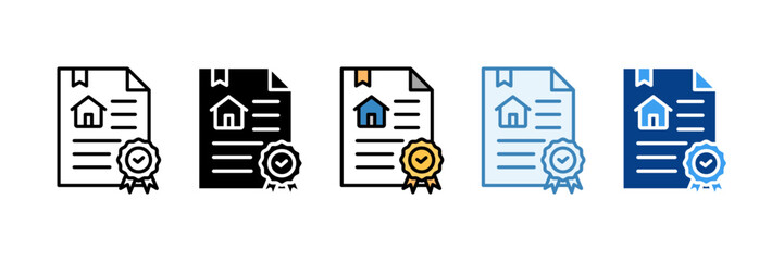 Home Interior  Icon Set Multiple Style Collection