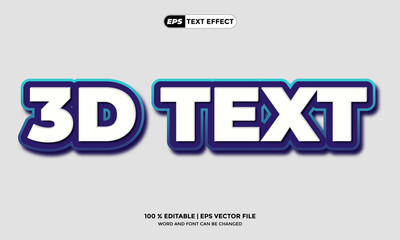 3D Text effect editable creative designer